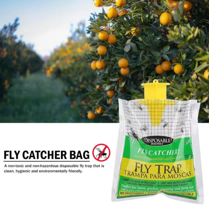 Catcher Bag Hanging Flies Flytrap Fly Traps Pack Water-Soluble Disposable Non-Toxic Harmless For Household Garden Supplies