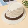 Spring and Summer In the Elderly New Hat Men's Sunshade Sunscreen Hat Top Hat Mesh Breathable Straw Hat Sun Hat Tide