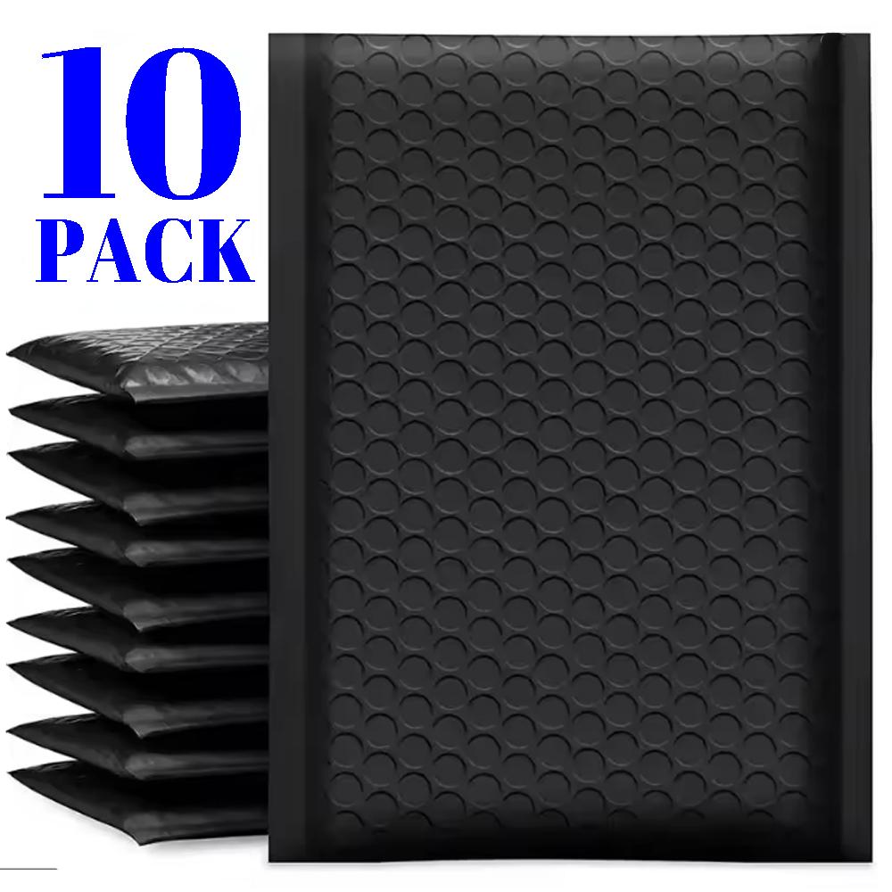 

40-10Pack Pink/Black Bubble Envelopes Bags Self Seal Adhesive Padded Bubble Mailers Shockproof Envelopes Mailing Waterproof Bags (as the picture,11*15cm)
