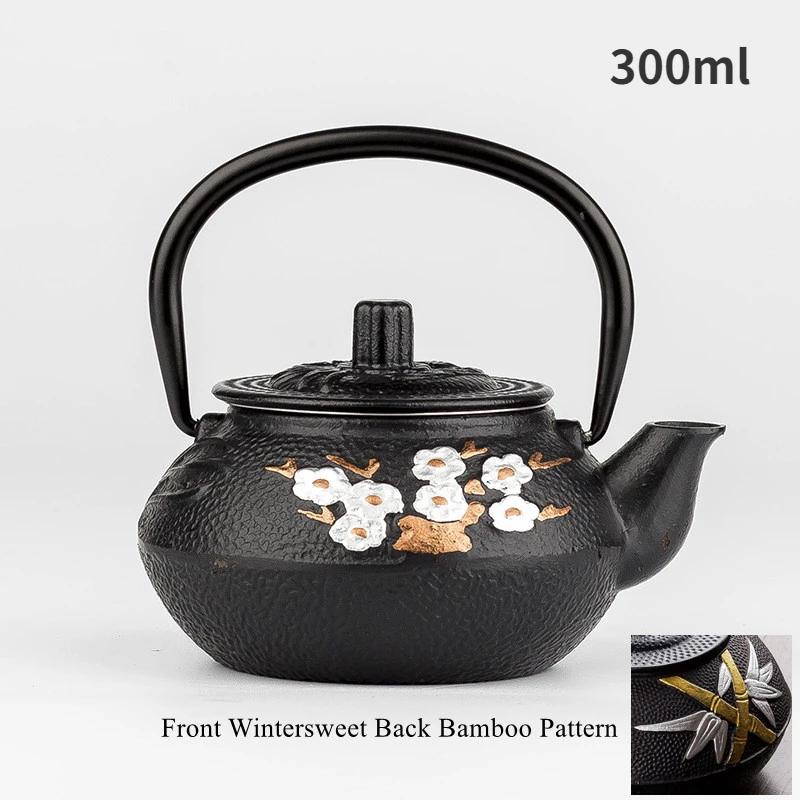 Cast Iron Teapot, Water Boiling Kettle, Healthy No Coating, Household Tea Making Pot, Teaware, Japanese Tetsubin, Iron Bottle