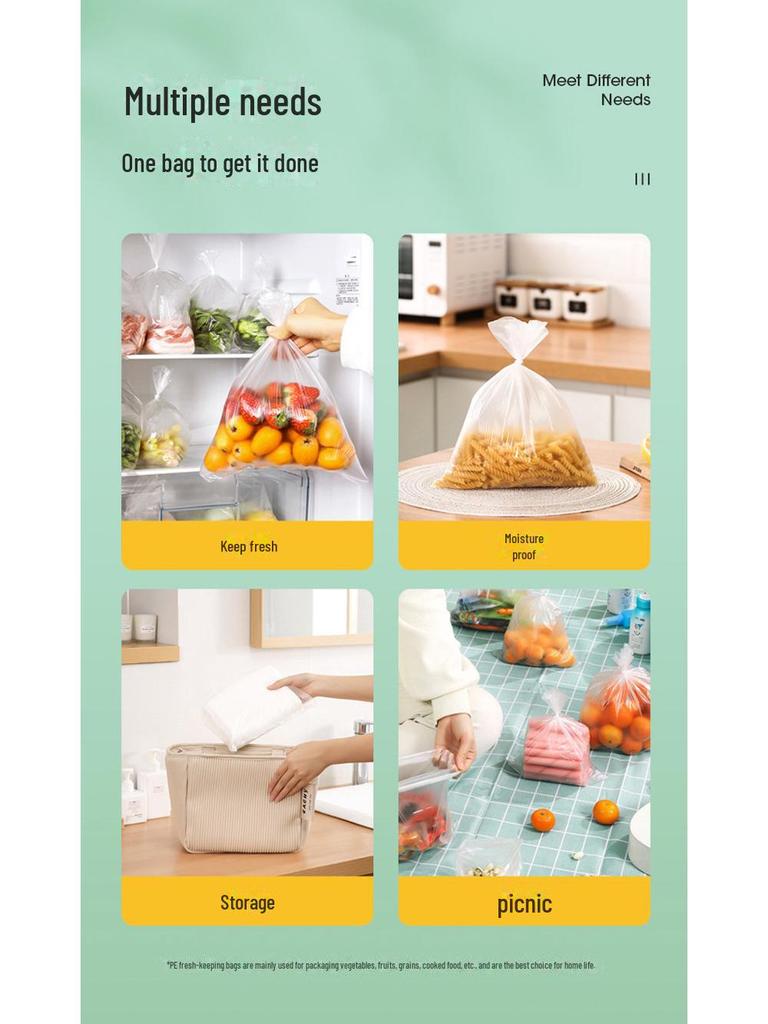 Antybakteryjne woreczki do przechowywania żywności z jonami srebra: Gruba, Ciągła Rolka do Uszczelniania Lodówki