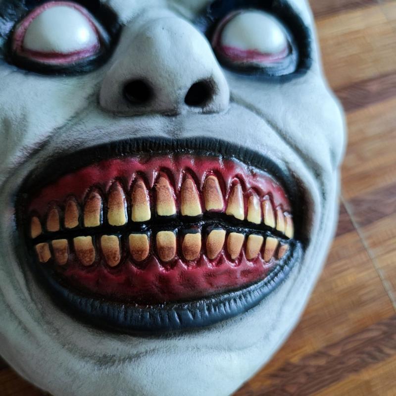 High Detail Horror Latex Costume Mask Halloween Party Props  Escape Room Accessory Comfortable Skin Friendly Sustainable