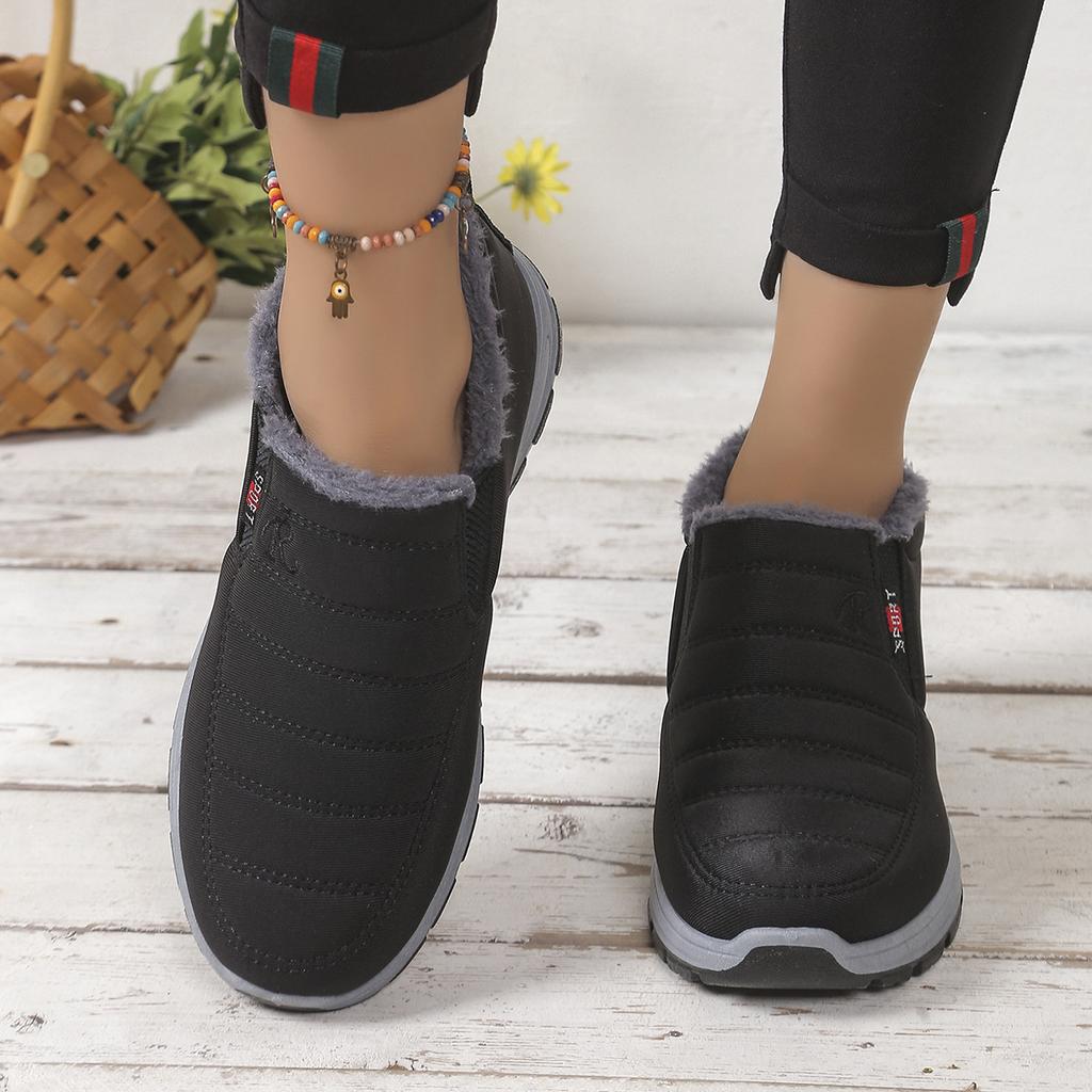 Plus-size 48 Winter Cotton Shoes Are Fleece and Thickened, Couple Snow Boots, and Anti-slip Cotton Boots