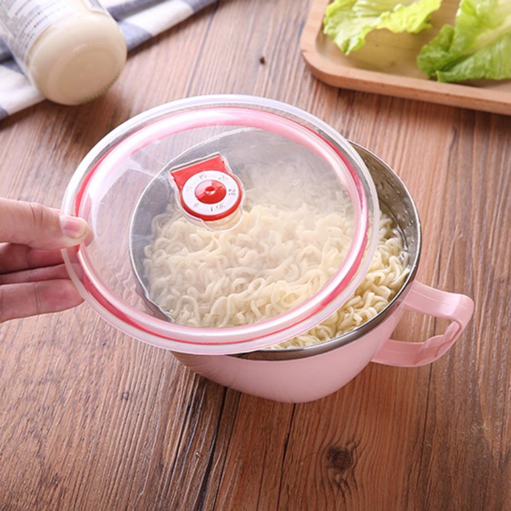 Double-layer Insulation Instant Noodle Bowl Stainless Steel Rice Bowl Soup Bowls   Rice Soup Noodle