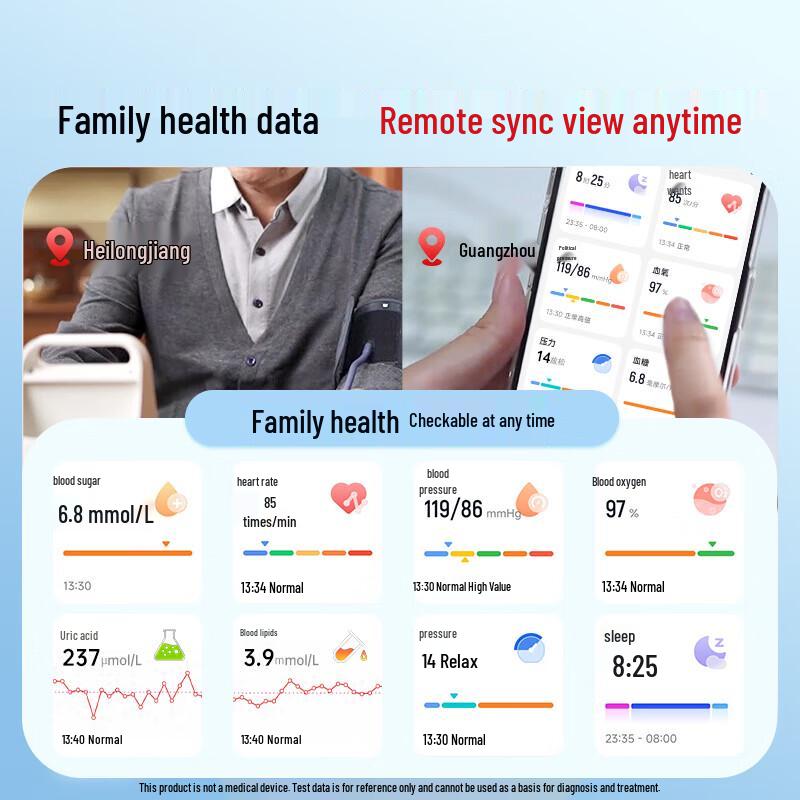 BoBi Smart Health Tracker Watch with Non-Invasive Glucose & BP Monitoring (CN version)