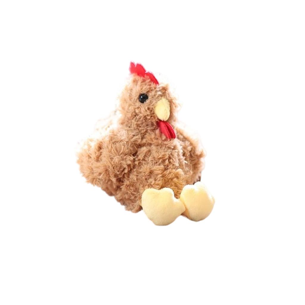 Plush Toy Keychain Stuffed Animal Chicken Shaped Soft Miniature Figure for Bags Backpacks Accessories Gifts