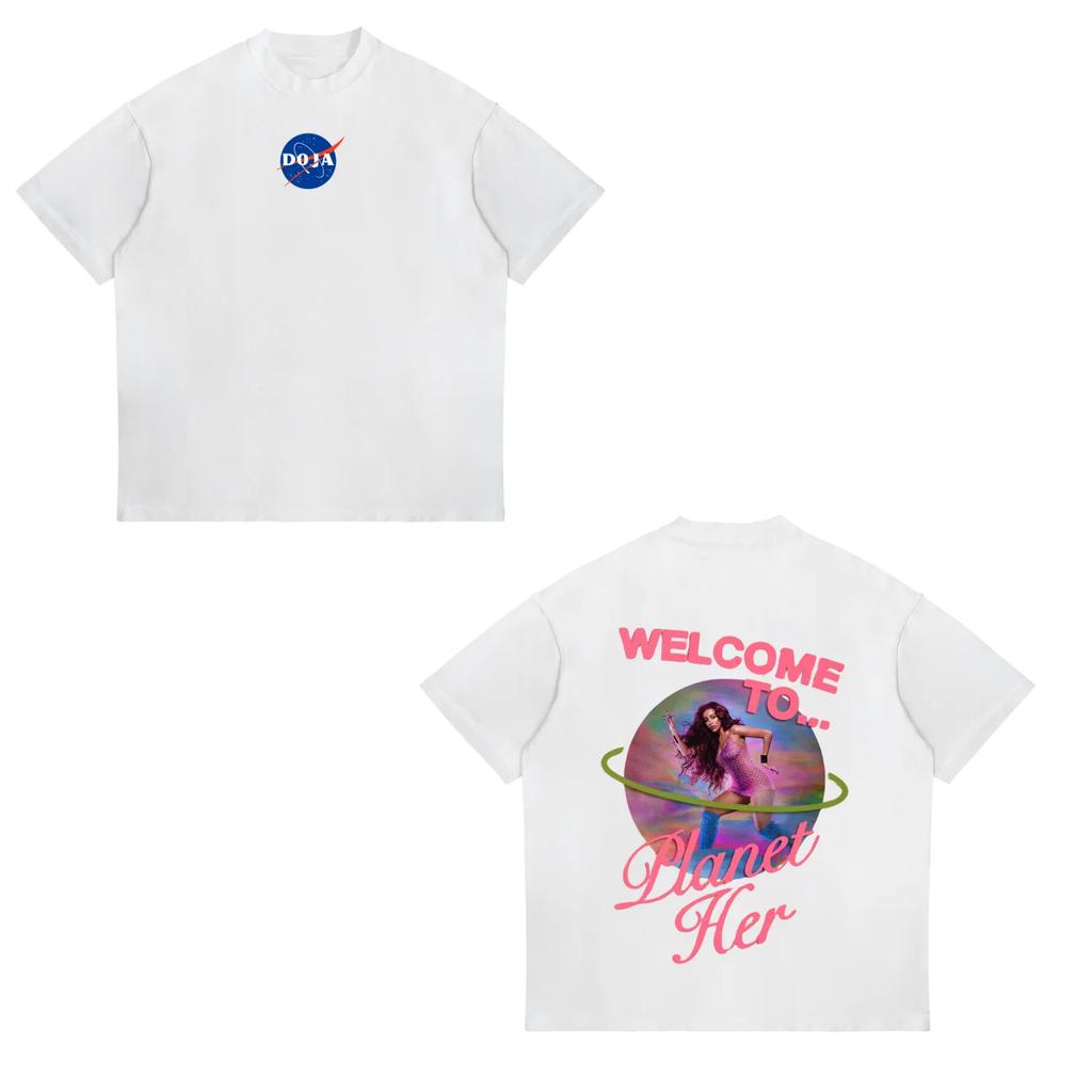 Doja Cat Wearing Sam Hyde Inspired Internet Meme T Shirt Unisex Women Hip Hop Oversized Tshirt Unisex Cotton Tees Unisexs Streetwear