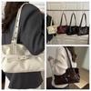 Belt Buckle Underarm Bag Korean Style Bowling Bag Fashion Retro Shoulder Bag Women