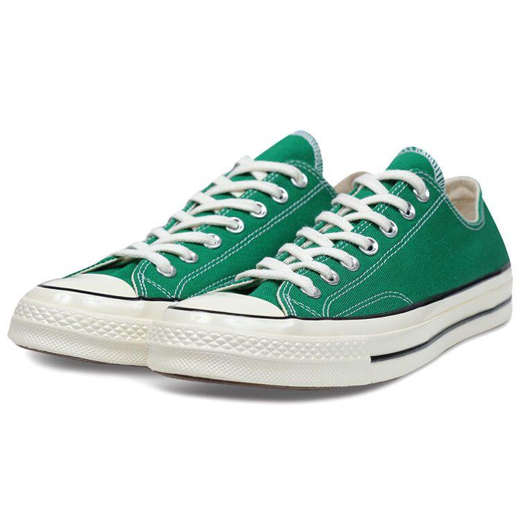 Converse Chuck Taylor All Star 1970s Trendy Versatile Low-Top Canvas Shoes Unisex sneaker Dark-Green 162057C