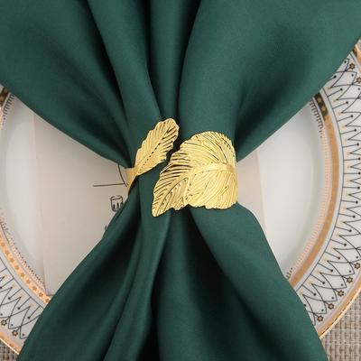 Verstellbarer Serviettenring, Blatt Hochwertiger Blatt-Serviettenring, Serviettenschnalle, Ahornblatt Größe Blatt Metallring