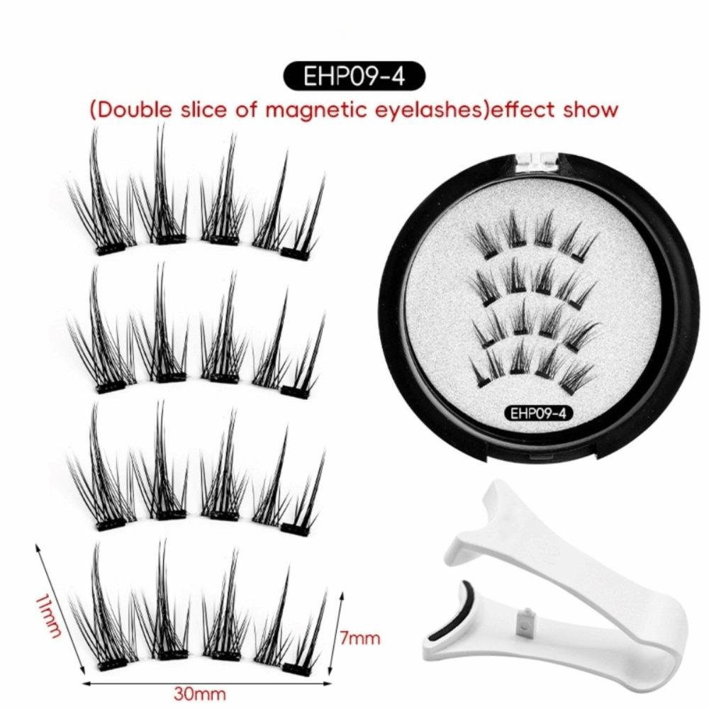 Natural Effect Magnetic Eyelashes 3D Beauty Eyelashes Supplies Reusable False Lashes  Daily Use