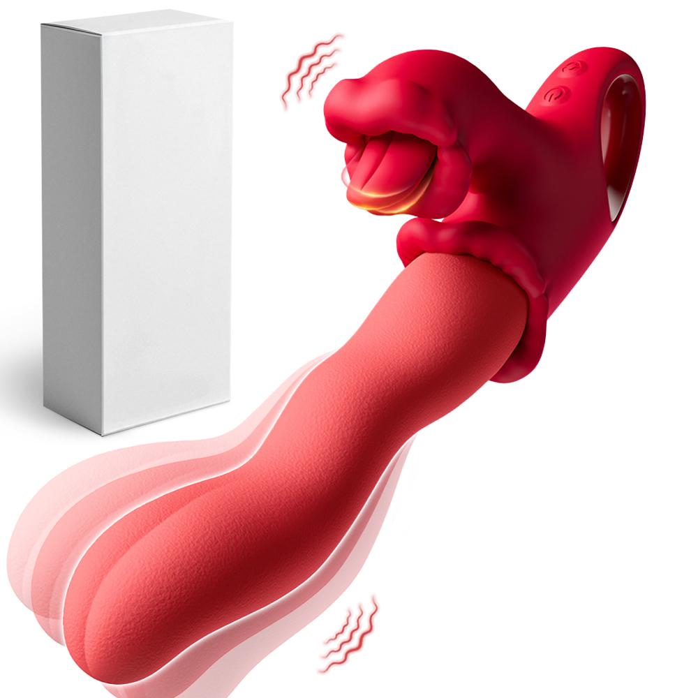 Vibrador de Lengua Scroll Clitoriano 3 en 1 para Mujeres Estimulador del Clítoris, Pezones, Punto G Masajeador Vibrador de Vagina Femenina Juguetes Sexuales para Adultos Masturbador de Inserción 2026