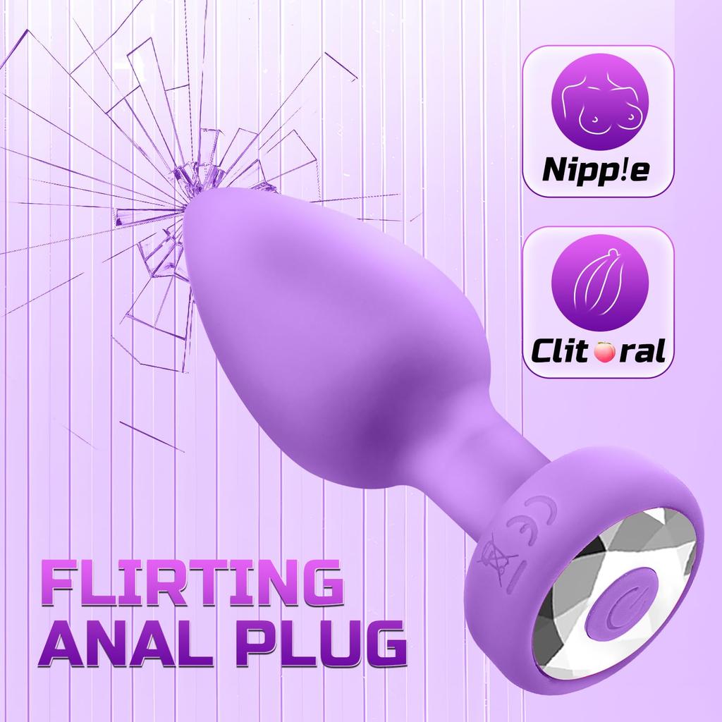 1 Stück Analplug Vibrator Sexspielzeug für Erwachsene Fernbedienung 10 Modi Butt Plug Männer Prostata-Massagegerät Stimulator Vibrierendes Anal-Sexspielzeug