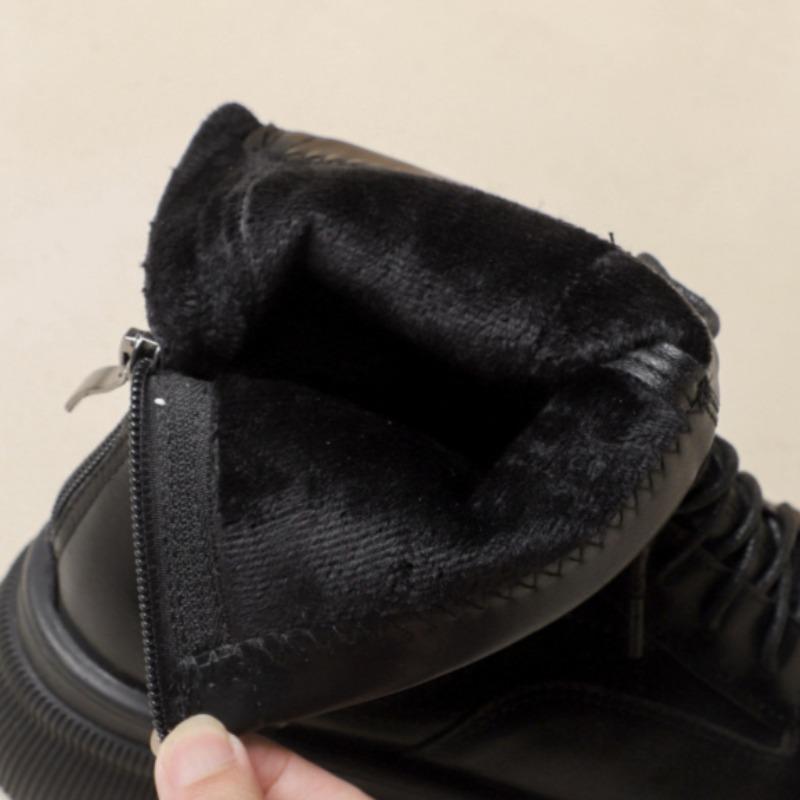 Осенние и зимние женские одинарные ботинки в британском стиле — фото 18