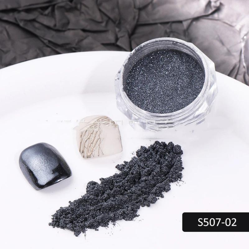 New Manicure Magic Mirror Powder Ins Metal Mirror Flour Light Gold Water Ripple Japanese Super Bright Nail Glitter