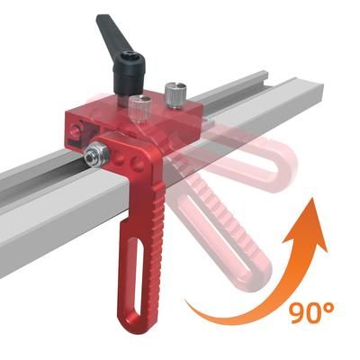 Aluminum Alloy Inclined Track Limiter Slide Slot Limiting Stopper Push Platform Slide Stopper