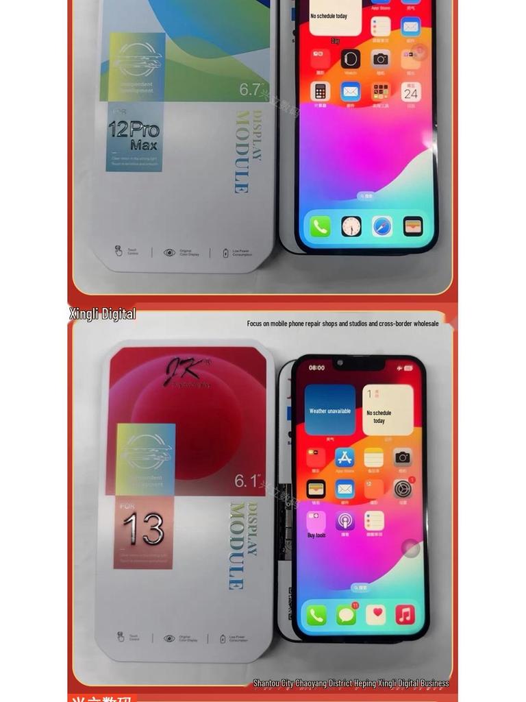 Bildschirmeinheit Kompatibel mit iPhone JK X XS MAX XR 11-15 PRO MAX