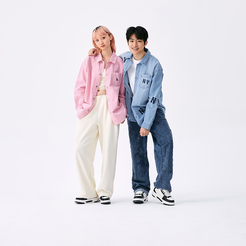 New MLB MLB Preppy Style Collection Los Angeles Dodgers SS25 Shirt Unisex Pink 3ADRV0151-07PKS