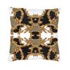 Golden Ornamental Baroque Symmetrical Cushion Cover 45x45cm Decoration Print Throw Pillow Case for Car Double Side