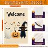 Halloween Garden Flag Pumpkin Ghost Witch Halloween Flags Double Sided Funny Yard Decoration for Outdoor Welcome