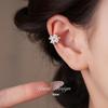 Zircon Clover Flower Ear Clip: Luxurious, No-Piercing Cartilage Earring for Women
