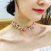 Women's Adjustable Lace Collar Necklace Elegant Neckband Choker Necklace Beautiful Embroidered Flower Neck Jewelry