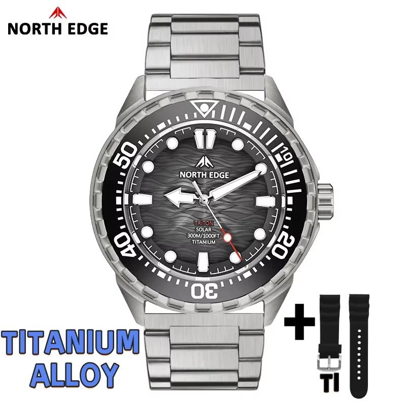 Triton-Ti Marca-Nuovissimo Grado-Superiore Alimentato-a-Solare Qualità-Premium Subacquea Alto-Standard Orologio Titanio di-Prima-Classe Lega di-Qualità-Premium