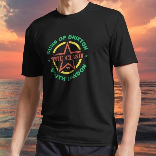 

New item Guns of Brixton Logo Essential Logo TEE T shirt Funny Size S to 5XL S