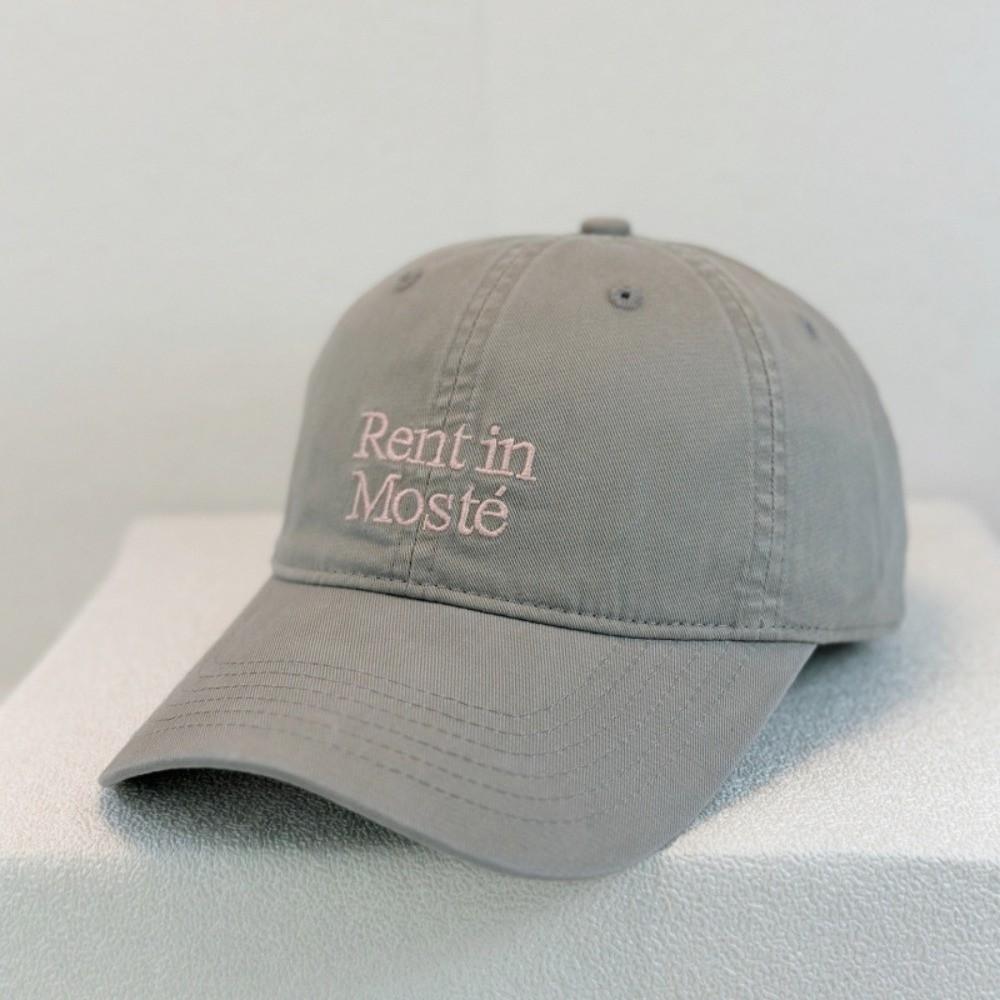 Adjustable Metal Buckle Embroidered Baseball Cap Curved Brim Sunshade Topper Bad Hair Day Fix серый