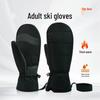 Unisex Waterproof Adult Ski Gloves with Inner Five-Finger Mittens