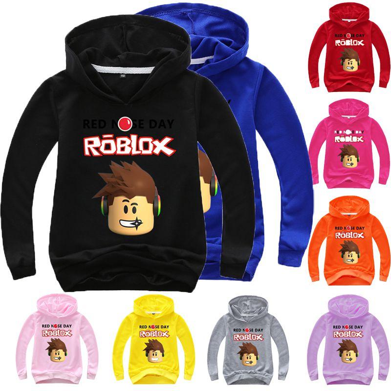Roblox Red Nose Childrens Cartoon Print Hoodie Sweater Long Tops Sleeve