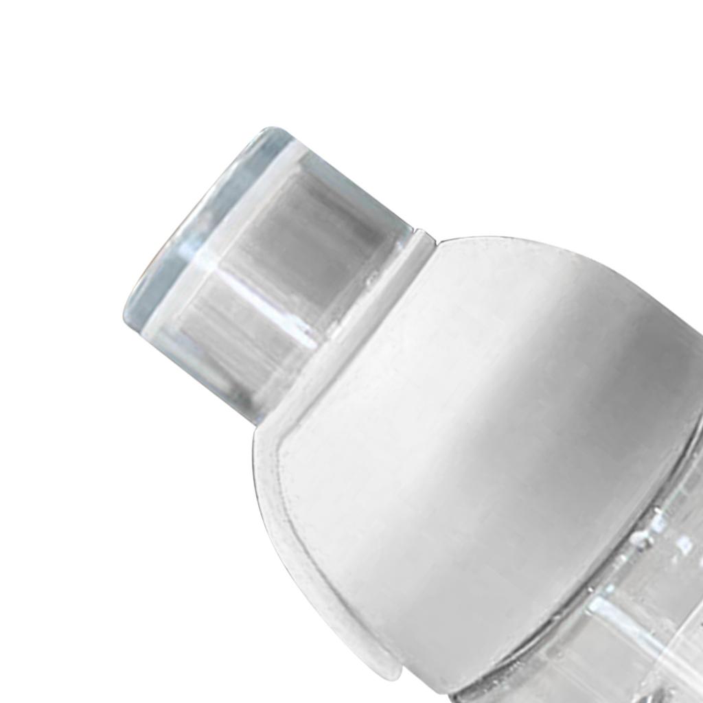 PC Water Cup High Temperature Resistant Handheld Portable Cup Home Outdoor Water Bottle with Scale Filter White