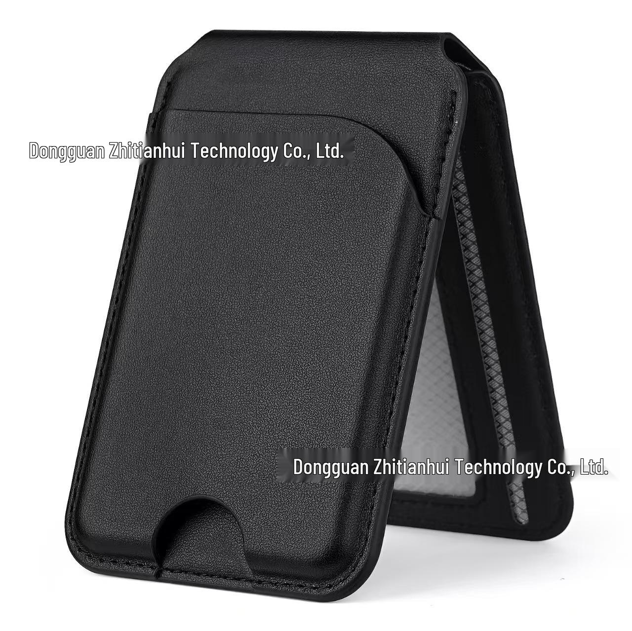 Strong Magnetic MagSafe Card Holder & Rotating Stand for iPhone 17 Pro Magnetic Card Holder Stand чёрный