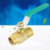 3Pcs Ball Valve Dual Male 12in Thread Switch Water Pipe Tube Thickened Brass Shut Off Valve