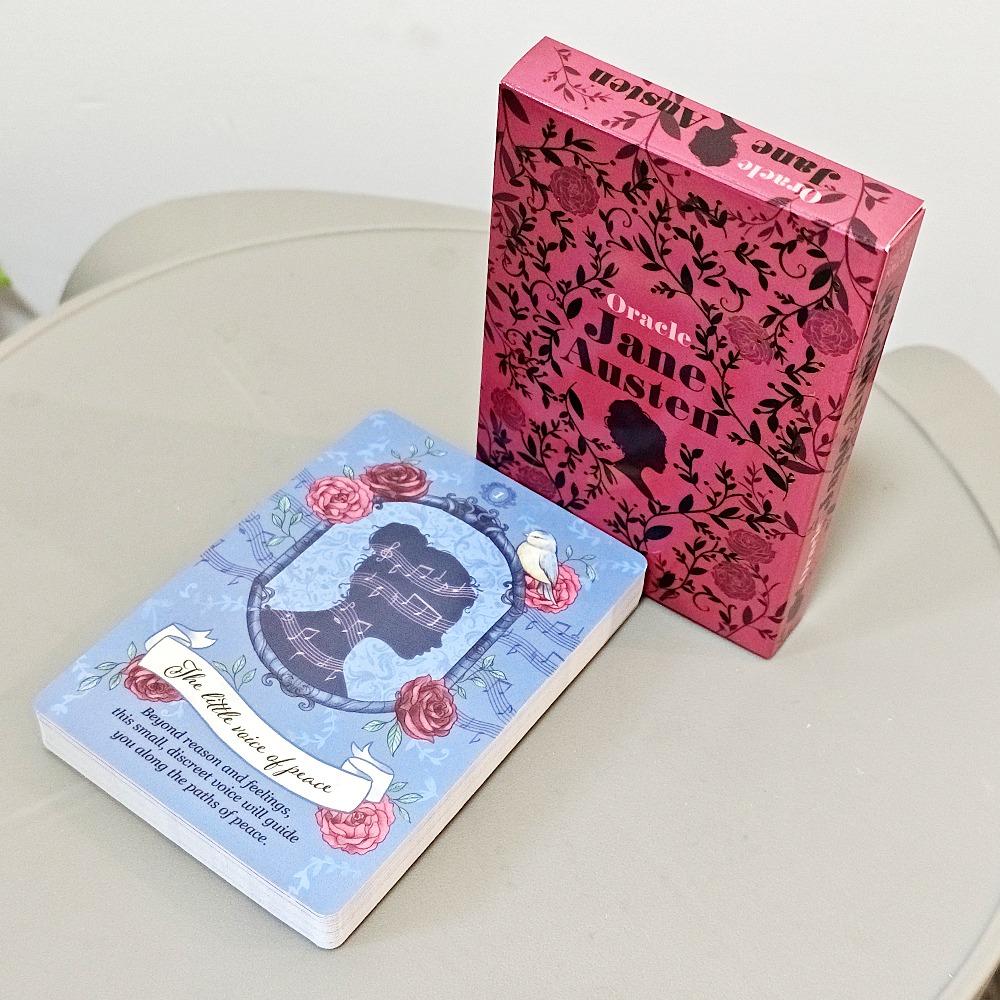 Jane Austen Oracle Deck: 40-Card Literary Divination Set, Regency-Style Illustration Tarot Cards 10.5*7.5cm