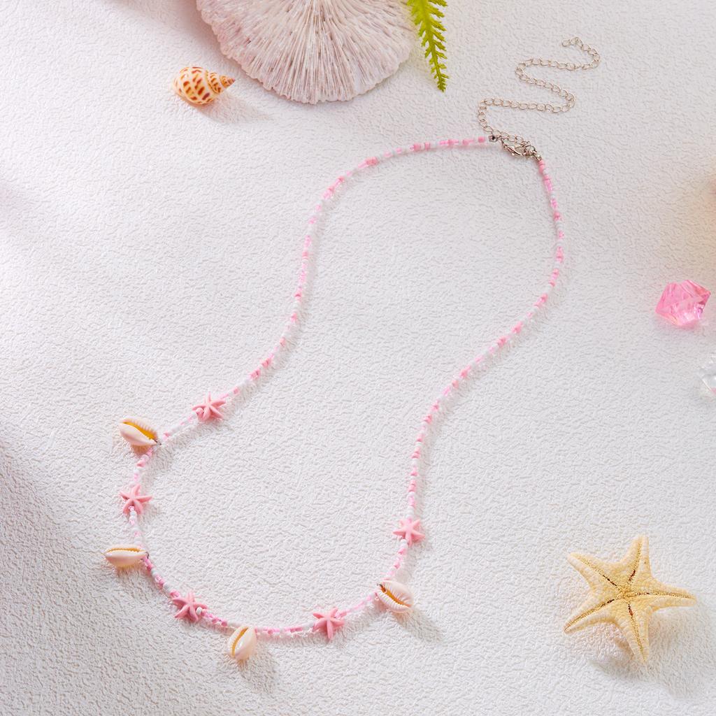 Klassische bunte Reiskörner Muschel Taillenkette für Frauen Handgewebte Bohemian Seestern Bauchkette Sommer Strand Körper Schmuck