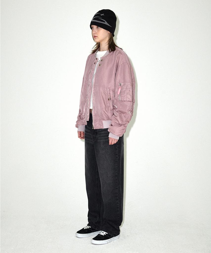 Mahagrid Overdyed Ma-1 Jacket Pink(Mg2Efmb930A)
