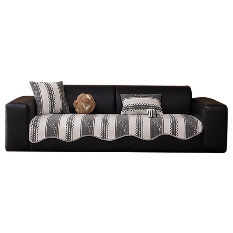 Light Luxury High-Grade Leather Sofa Cushion, Four-Season Universal Non-Slip Seat Cushion  New Straight Sofa Cover Cover Cloth Towel