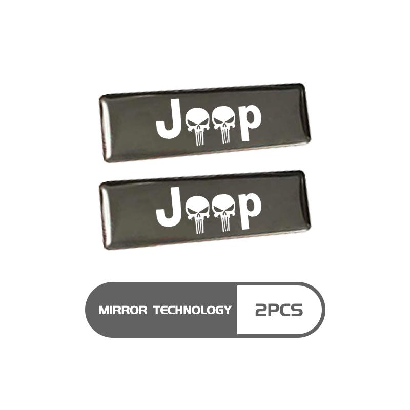 Car Trunk Body Sticker Aluminum Alloy Emblem Auto Stickers For Jeep Compass Renegade Cherokee Wrangler JK Patriot Liberty ALZ1