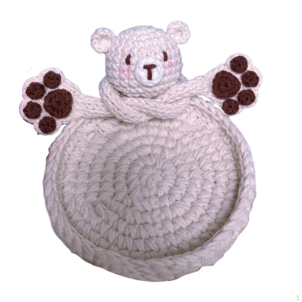 Absorbent Drinks Coaster Duck Shaped Woven for Apartment