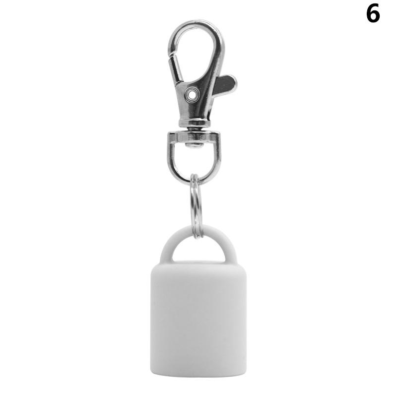 High Quality Practical Silicone Keychain Cap Portable Durable Holder Keychain Compatible For Lip Balm Lipstick Storage Cap