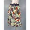 Export Single Texture Good Goods Exquisite Print Elastic High Waist Big Swing A- Line Skirt Casual Holiday Style Skirt