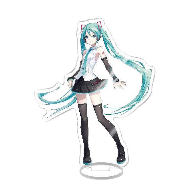Anime Acrylic Stand Double Sided Artwork  Hatsune Miku Sakura Miku School Campus Figure Merchandise Otaku Collection
