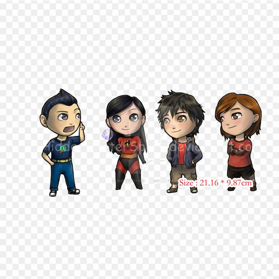 

Большой герой Мультфильм Поведение человека Малыш Иллюстрация Утюг на теплопередаче Печать Виниловые патчи Наклейка для одежды DIY Аппликации Моющиеся патчи