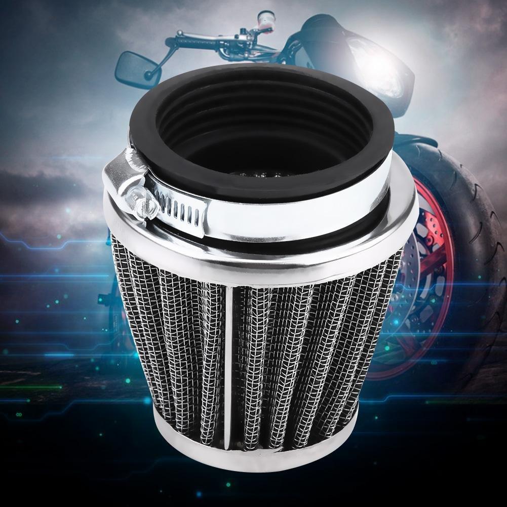Qiilu Power Filter Air Intake Filter for Honda Kawasaki Yamaha (48MM)