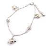 Les Trésors De Lily [K0644] - Silver 'Love' Ankle Chain