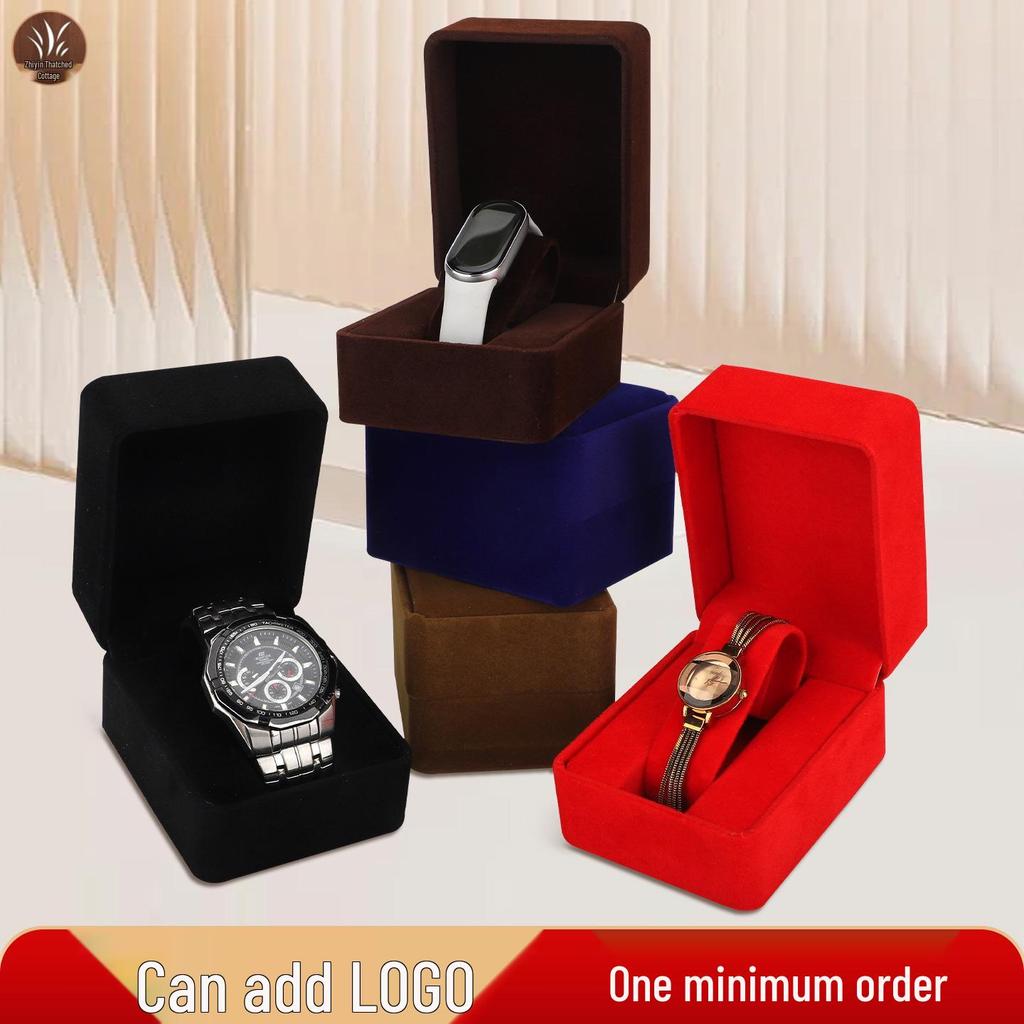 Flocking Watch Box for Men's & Women's Wristwatch Display and Storage Gift Packaging