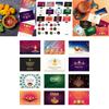 Diwali Celebration Greeting Card Bundle With Envelopes And Decorative Stickers For Festive Events