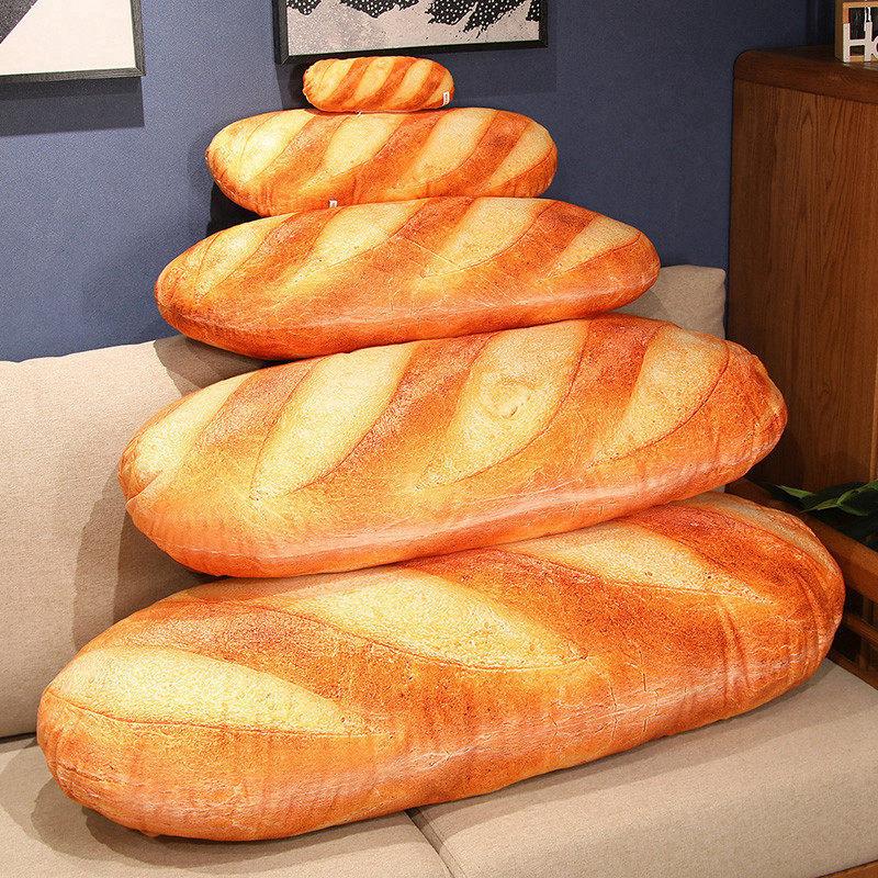 Soft Simulation Bread Pillow Plush Toys Butter Bread Cushion Cushion Girls Sleep Clip Legs Long Pillow