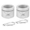 2Pcs Metal Flagpole Ring Rotating Rotating Ring Stable Flag Ring  Home Use